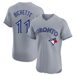 Bo Bichette Men's Toronto Blue Jays Gray Elite Road Jersey