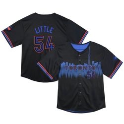 Brendon Little Toddler Toronto Blue Jays Black Limited 2024 City Connect Jersey