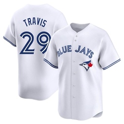 Devon Travis Men's Toronto Blue Jays White Limited Home Jersey