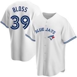 Jake Bloss Men's Toronto Blue Jays White Replica Home Jersey