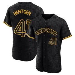 PAT HENTGEN Toronto Blue Jays 1993 Away Majestic Throwback Baseball Jersey  - Custom Throwback Jerseys